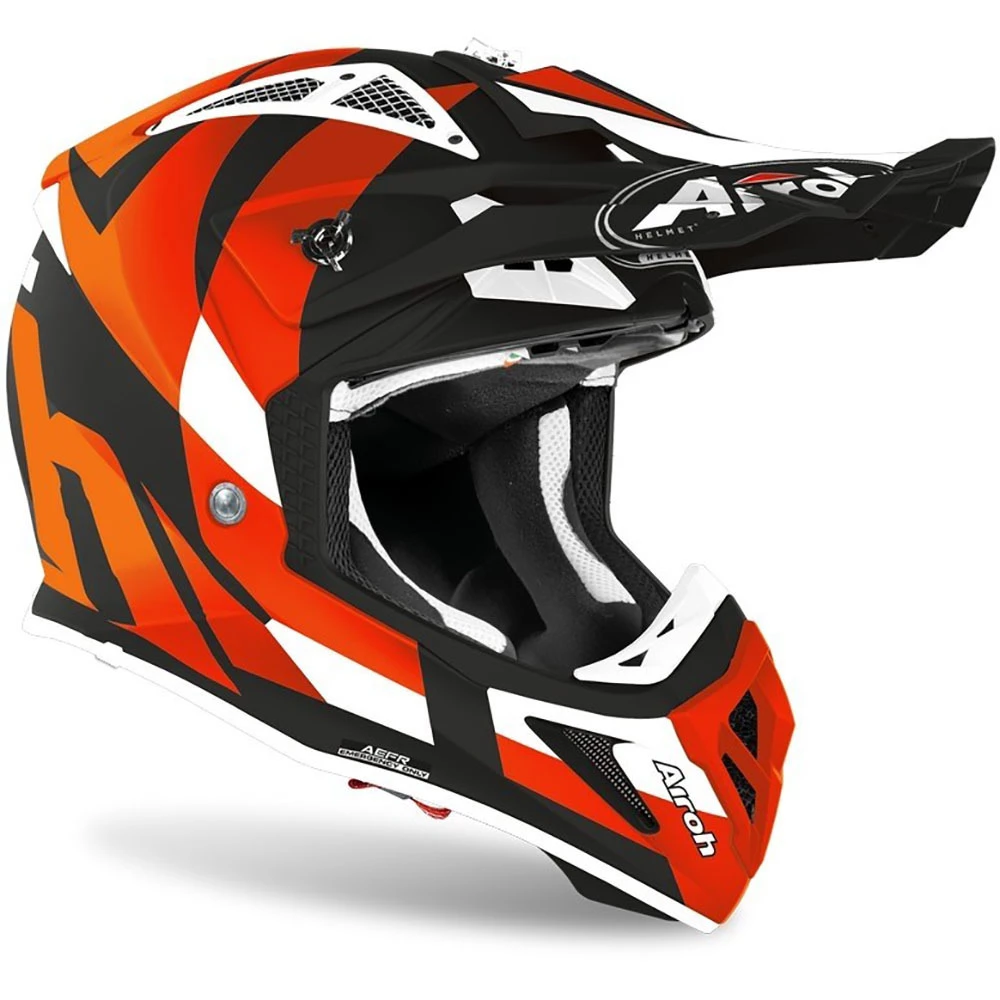 Airoh Aviator Ace Trick Matte Orange Helmet 4 Airoh Aviator Ace Trick Matte Orange Helmet - Image 2