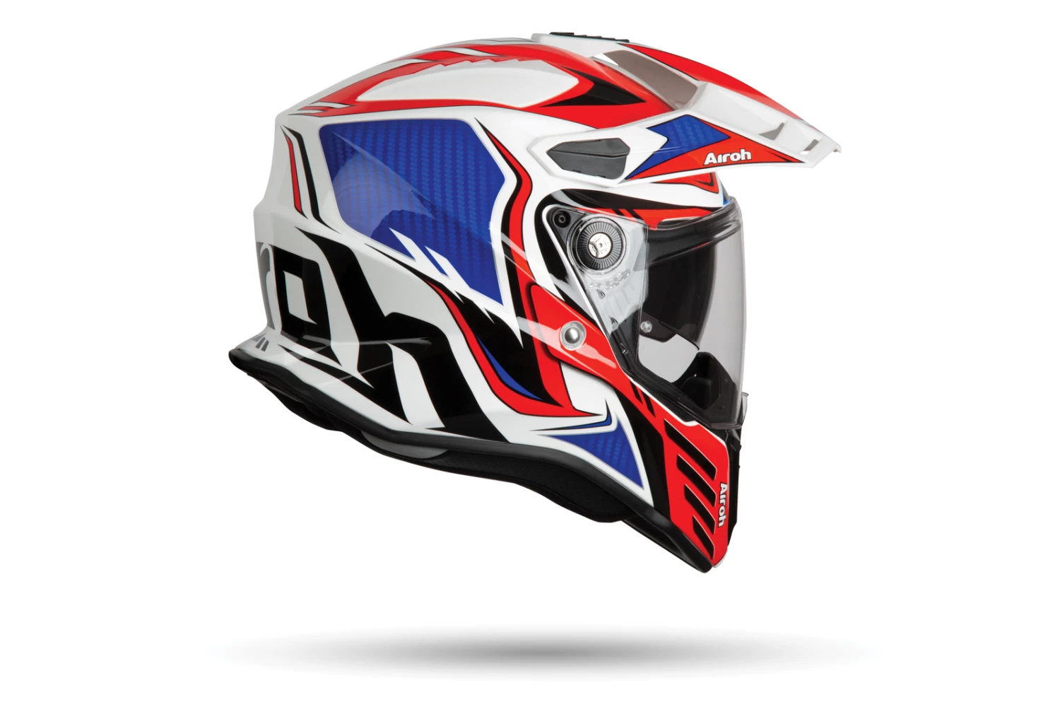 Airoh Commander Gloss Carbon/Red Helmet 6 Airoh Commander Gloss Carbon/Red Helmet - Image 4