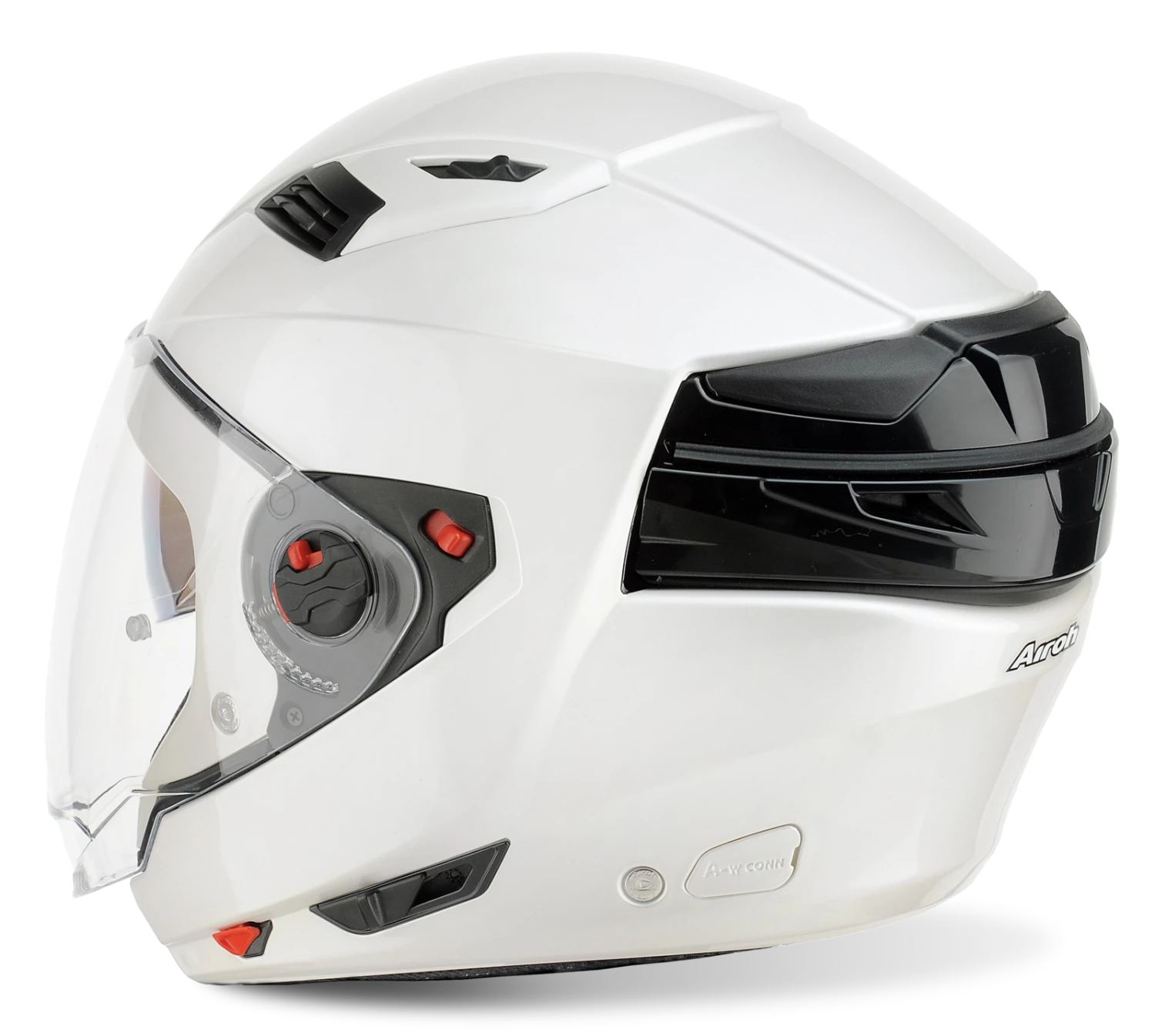 Airoh Executive Solid Gloss White Helmet 6 Airoh Executive Solid Gloss White Helmet - Image 4