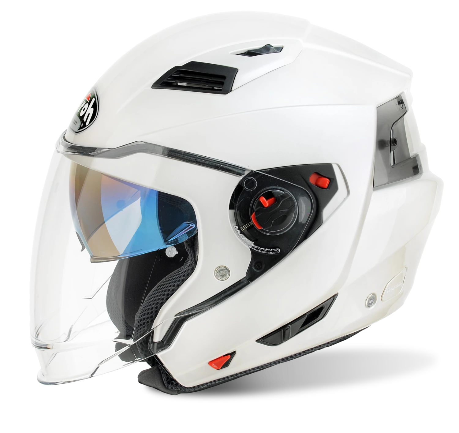 Airoh Executive Solid Gloss White Helmet 9 Airoh Executive Solid Gloss White Helmet - Image 7