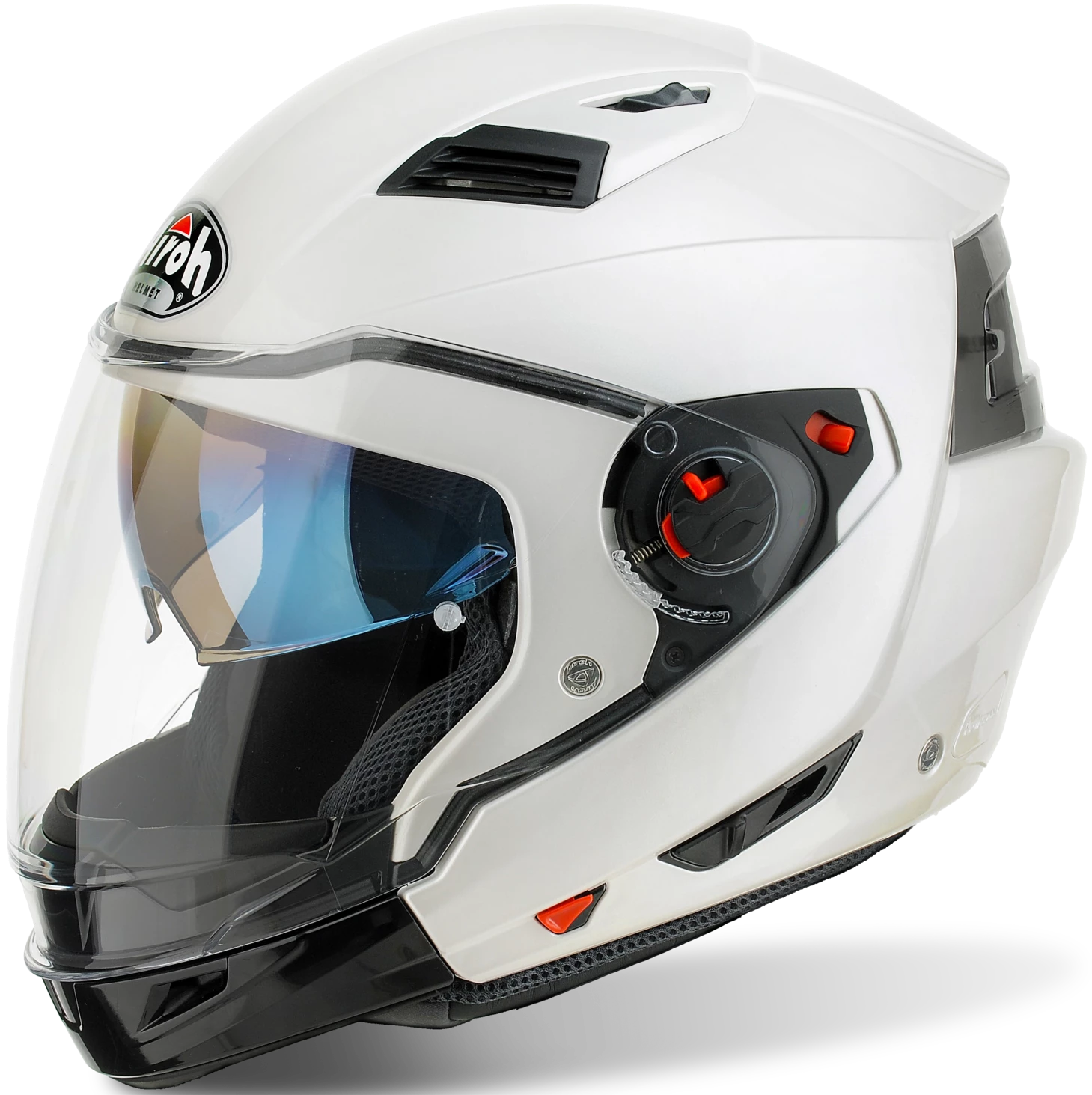 Airoh Executive Solid Gloss White Helmet 3 Airoh Executive Solid Gloss White Helmet