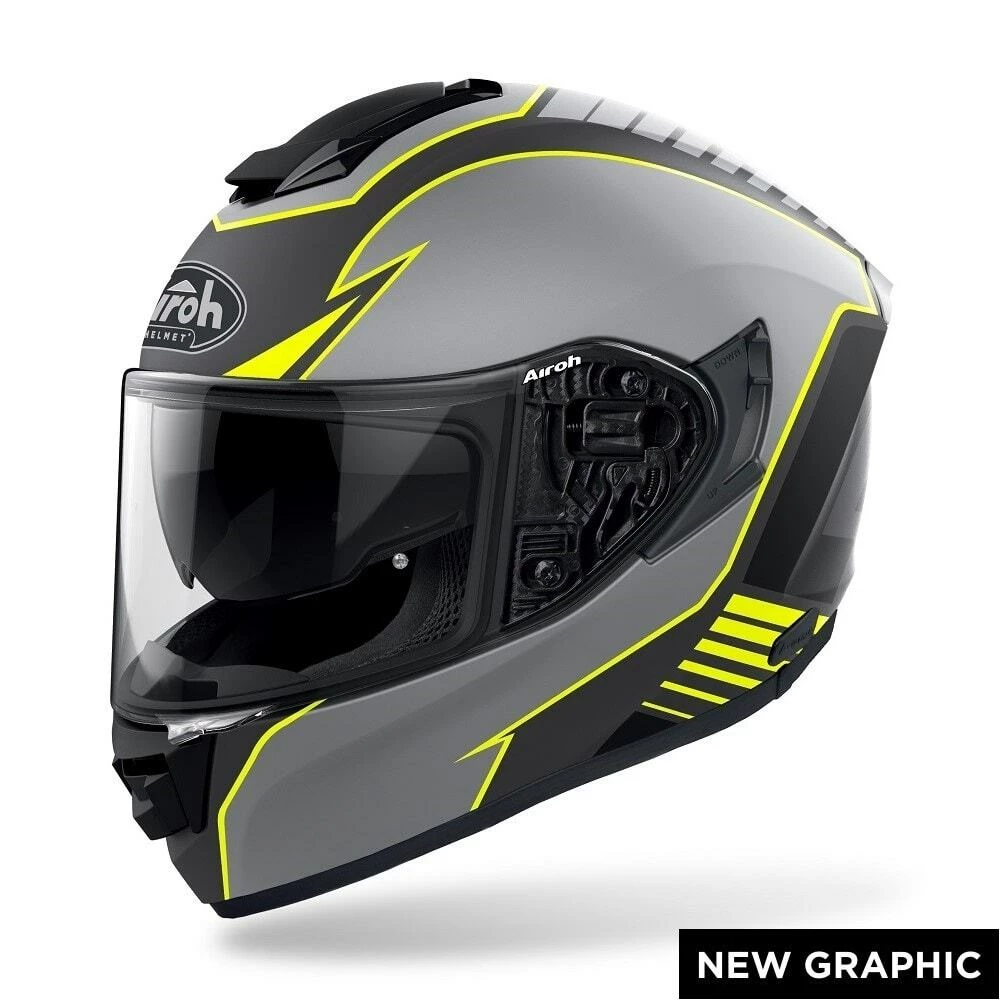 Airoh ST501 Type Matte Yellow Helmet 3 Airoh ST501 Type Matte Yellow Helmet