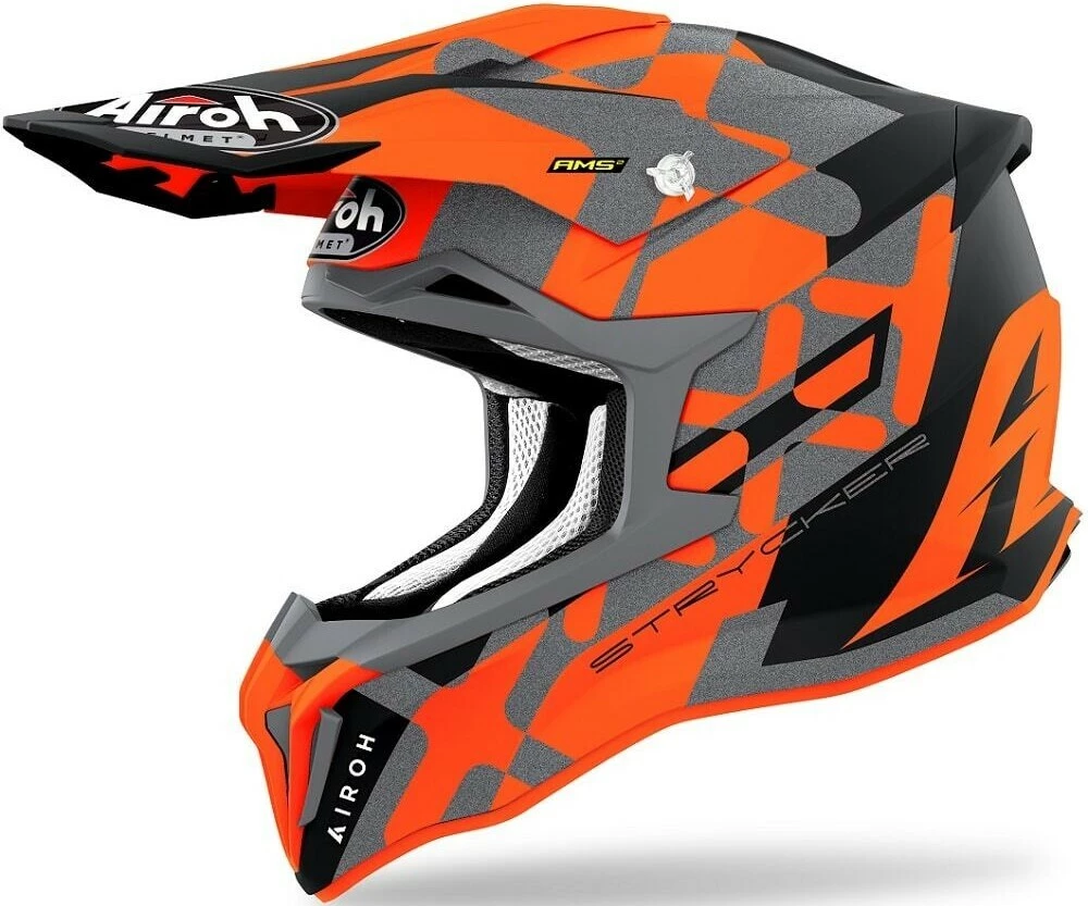 Airoh Strycker XXX Matte Orange Helmet 3 Airoh Strycker XXX Matte Orange Helmet