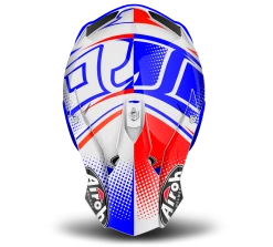 Airoh Terminator Cleft White/Red/Blue Helmet -AIROH Sales HATER12 ALT1 HOST 3