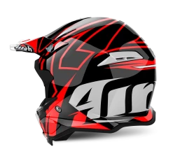 Airoh Terminator Open Vision Shock Red Helmet -AIROH Sales HATER23 ALT1 HOST 2