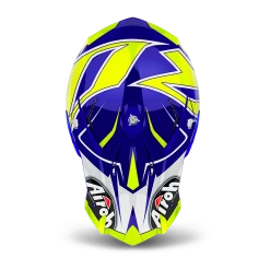 Airoh Terminator Open Vision Shock Blue Helmet -AIROH Sales HATER24 ALT1 HOST