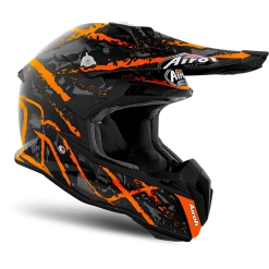 Airoh Terminator Open Vision Carnage Orange Helmet -AIROH Sales HATER27 ALT1 HOST 2