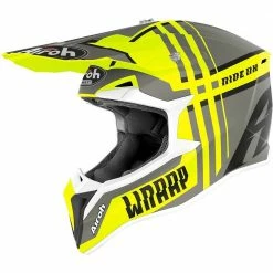 Airoh Wraap Broken Matte Yellow Helmet