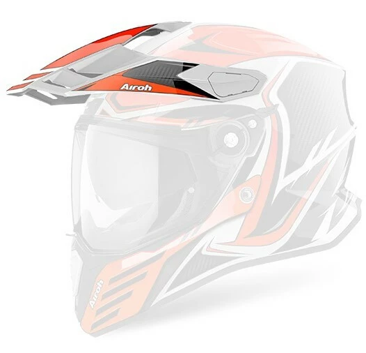 Airoh HAZV6307 Replacement Peak for Commander Helmets Carbon Gloss Orange 3 Airoh HAZV6307 Replacement Peak for Commander Helmets Carbon Gloss Orange